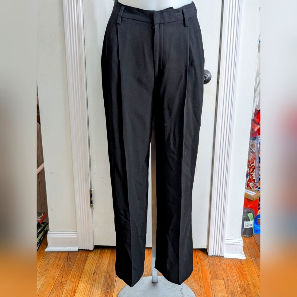 Nwt Linda Allard Ellen Tracy Women's Black Pleated Trousers Size 6
